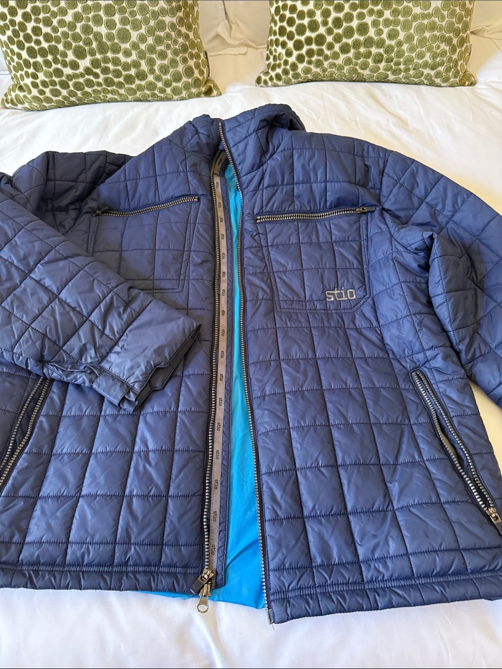 Men's Quilted Navy Jacket